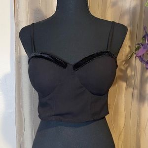 B.O.G. Collective Sweetheart Corset Crop Top